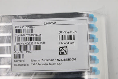 Lenovo 5T10S33244 TAPE Removable Tape H 82KN