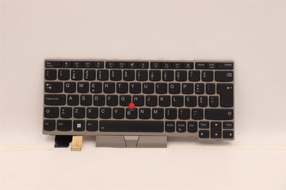Lenovo ThinkPad L13 Gen 2 s Keyboard Portuguese Silver Backlit 5N20V43490