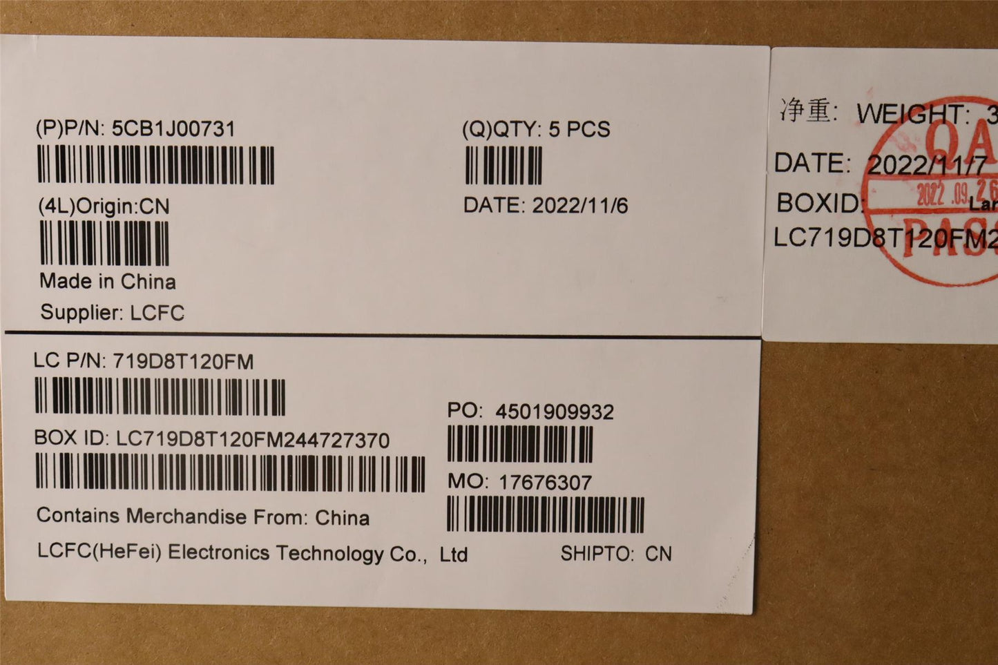 Lenovo Upper Case ASM_UKEL82SFFP_CG_NB_PC 5CB1J00731
