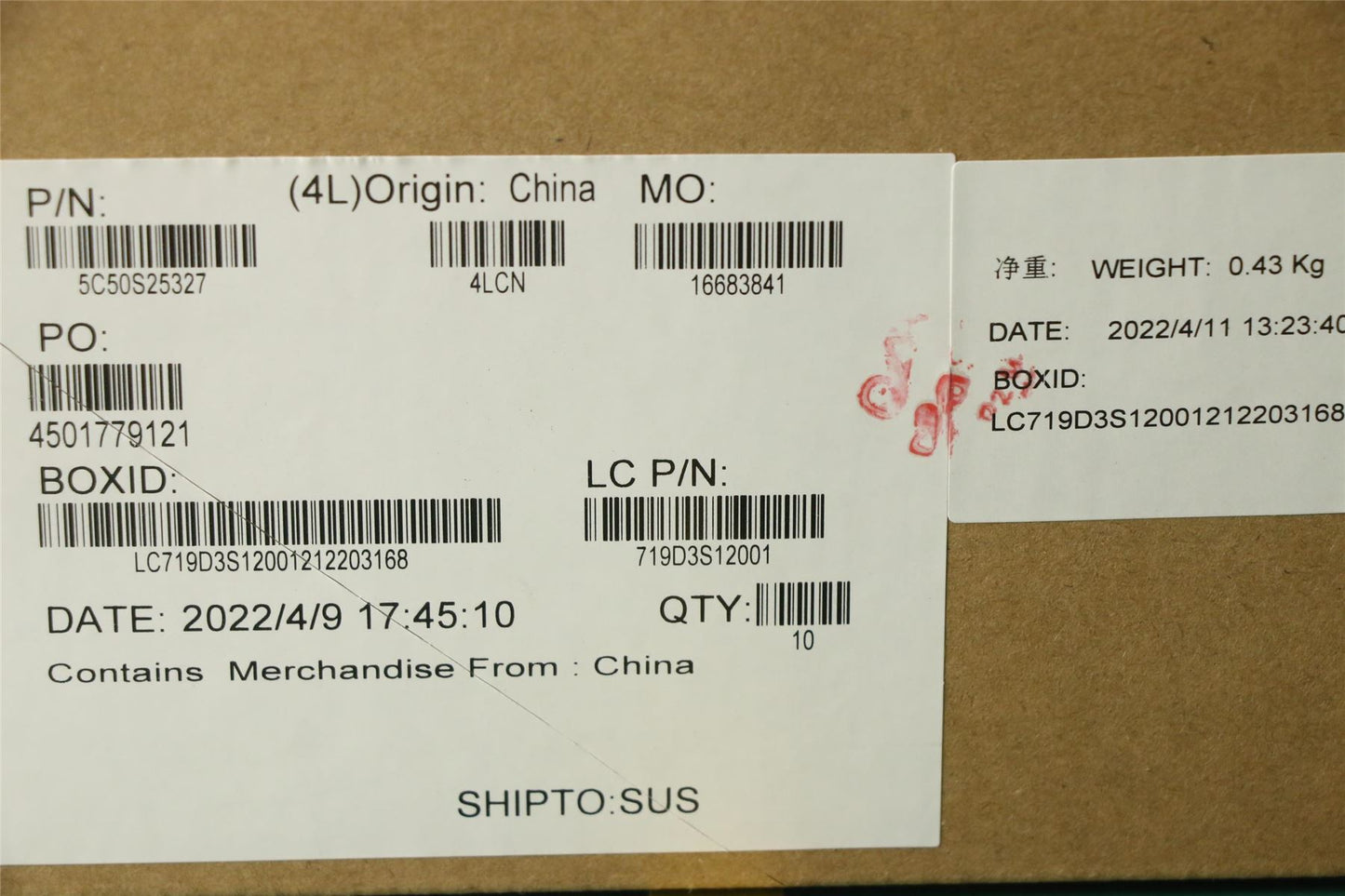 Lenovo USB BOARD L 82R3 5C50S25327