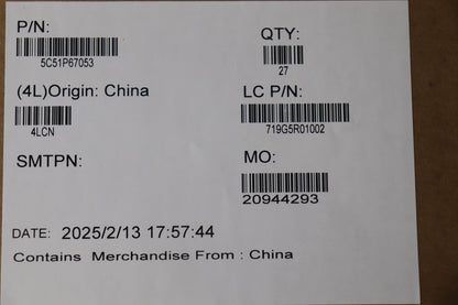 Lenovo CARDPOP FRU W/MYLAR R I/O Board 5C51P67053