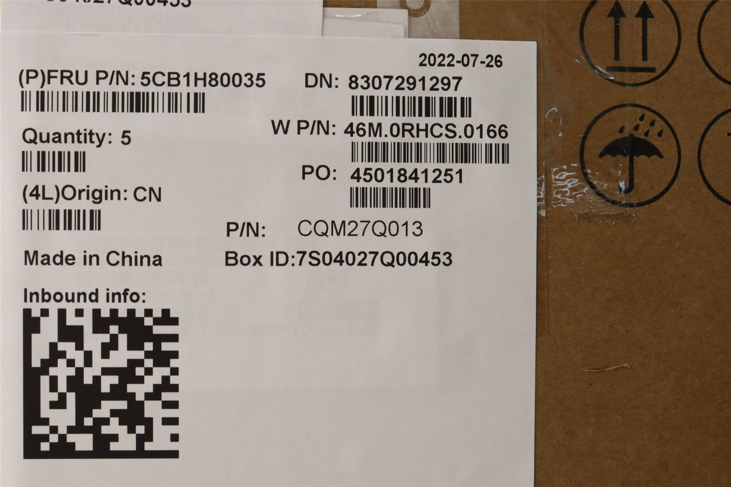 Lenovo IdeaPad 5 14IAU7 Palmrest Cover Keyboard US Blue 5CB1H80035