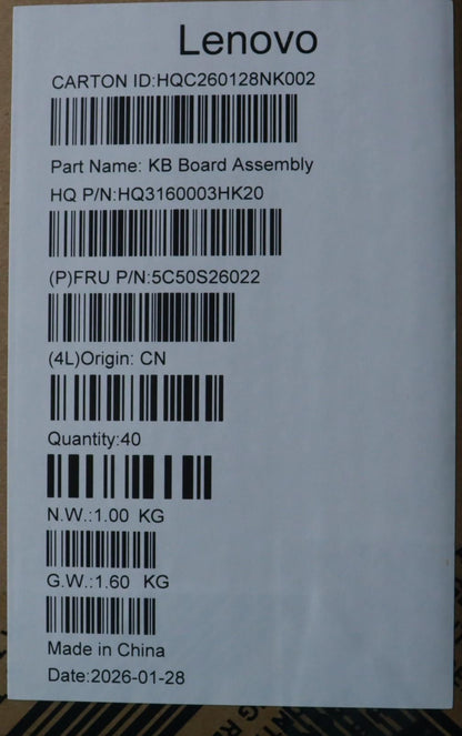Lenovo CARDPOP PMIC OLED_ H 83V7 ADH Microphone LED Board 5C50S26022