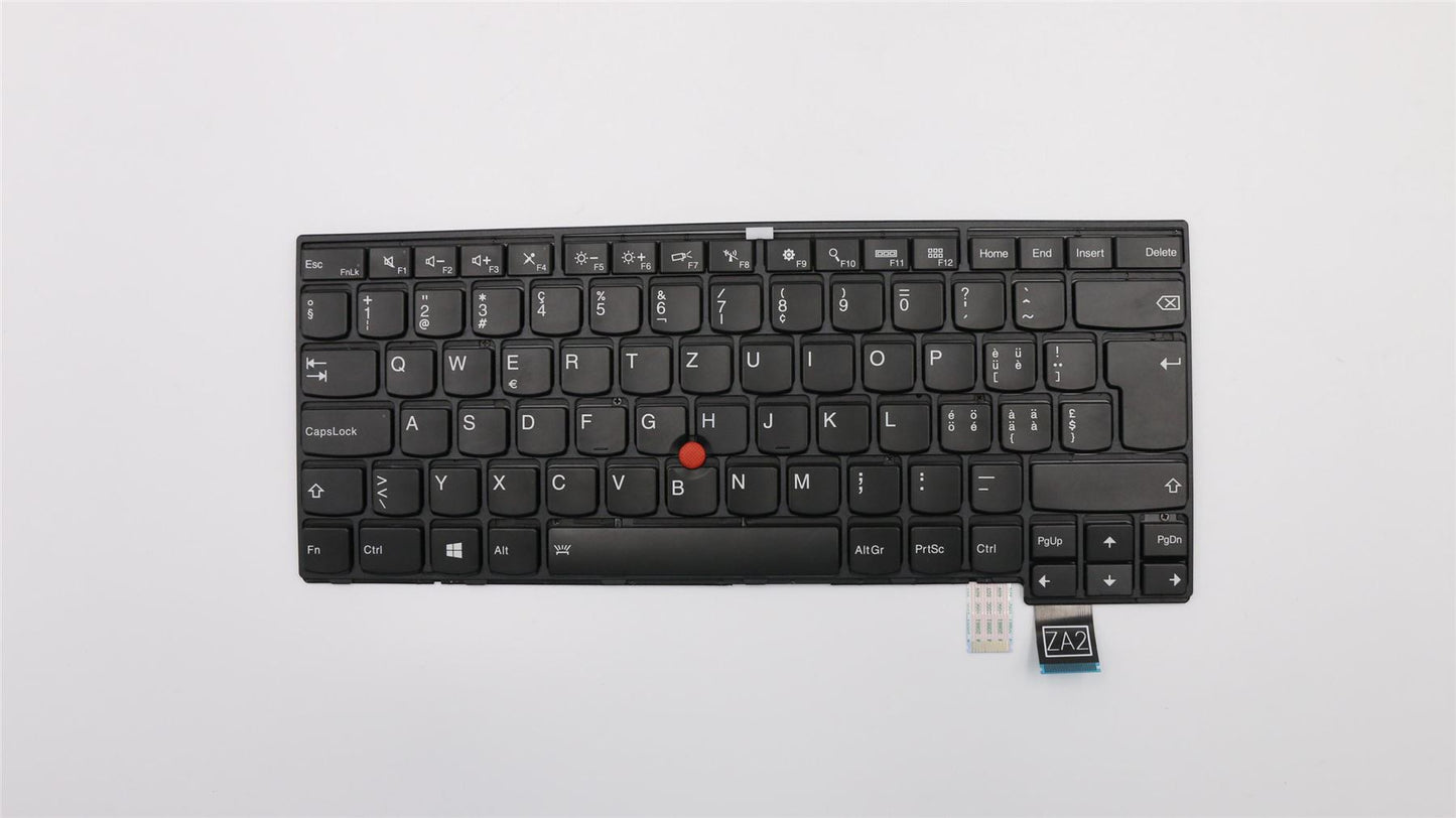 Lenovo ThinkPad T460p Keyboard Swiss Black Backlit 00UR422