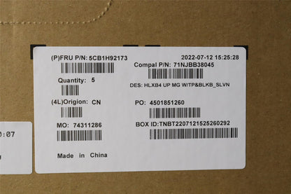 Lenovo Upper Case ASM_SLV C21DK MGBL 5CB1H92173