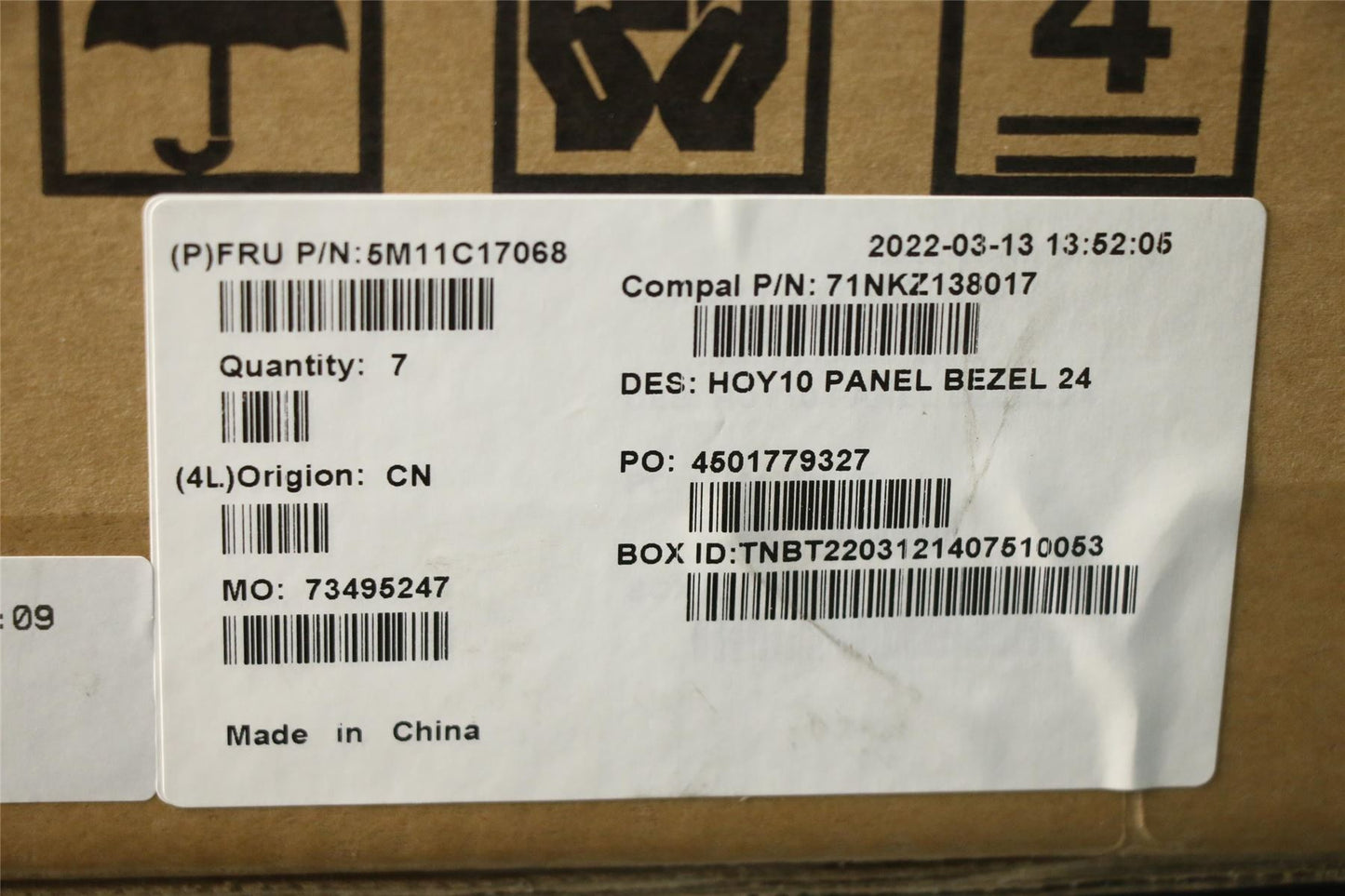 Lenovo PANEL_BEZEL,B,AIO N3-3 24 5M11C17068