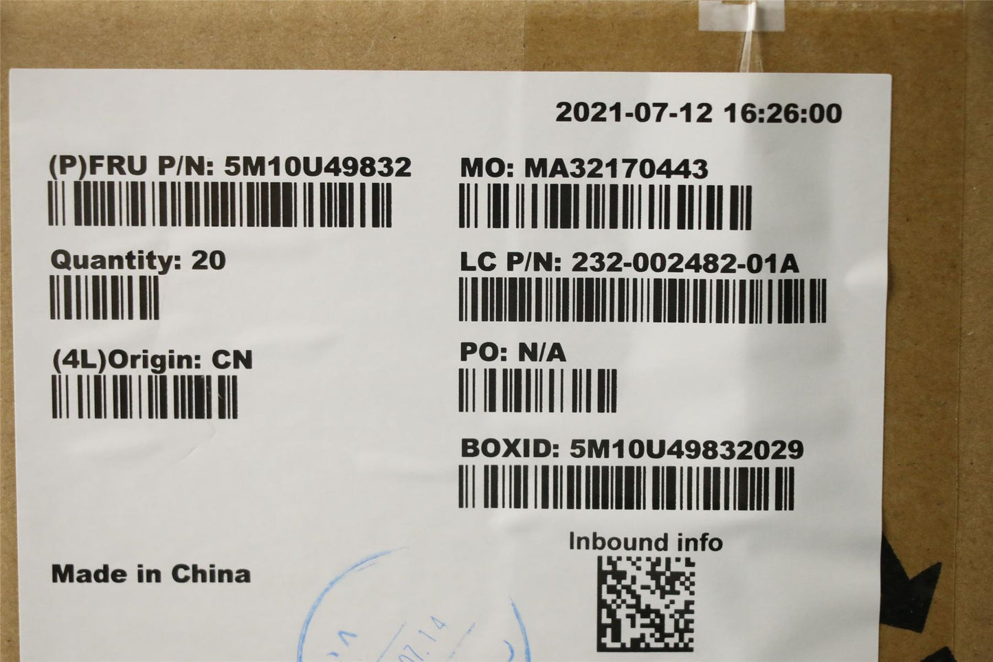 Lenovo PL_CABLE_CLIP_BRACKET 5M10U49832