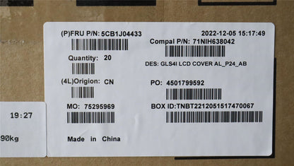 Lenovo LCD Cover C 82SD AL_2.4t_AB 5CB1J04433