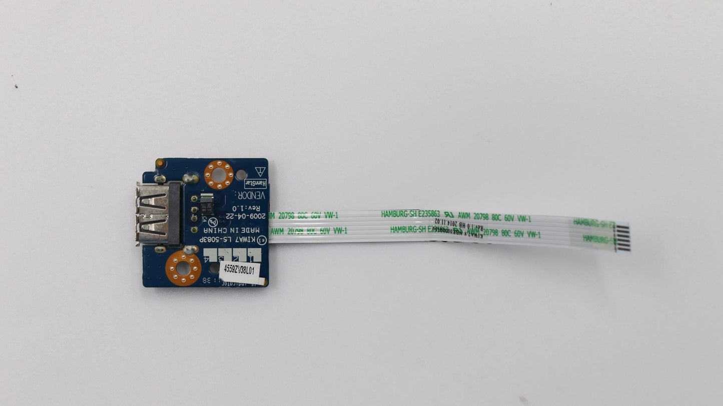 Lenovo KIWA7 W/FFC 4559ZV38L01 USB FFC Board 31038368
