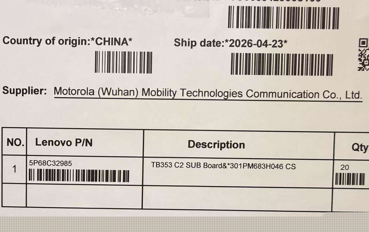 Lenovo TB353 C2 SUB Board&*301PM683H046 CS Board 5P68C32985