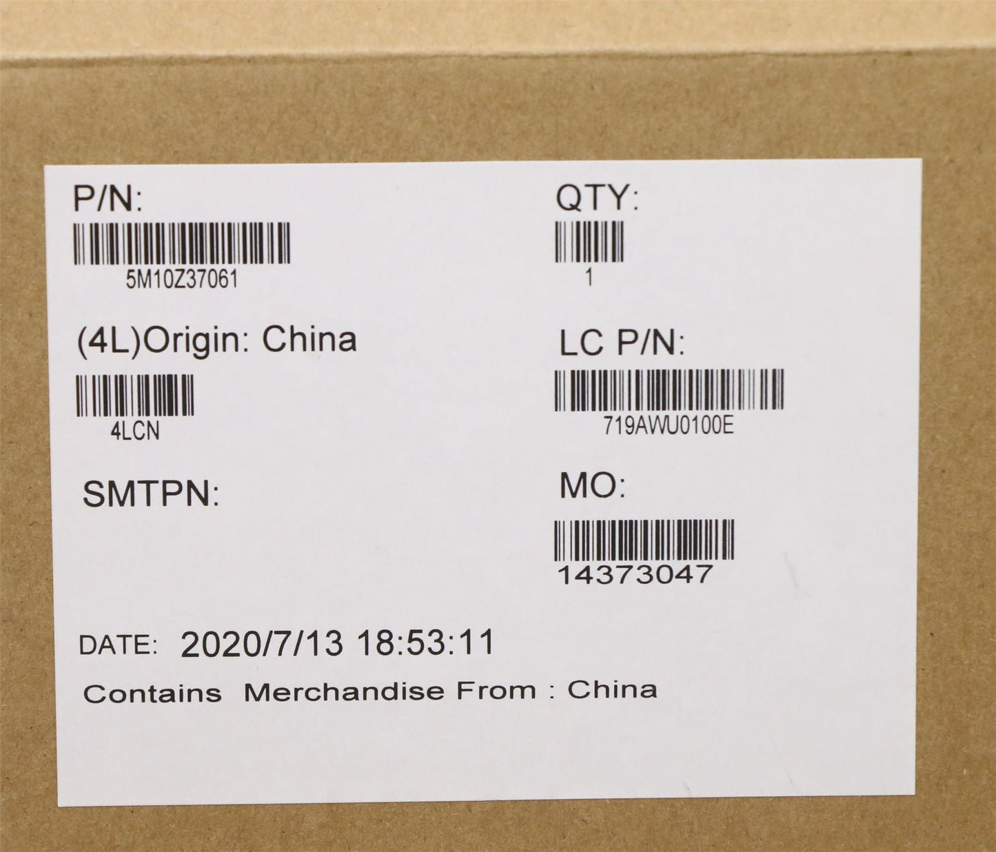 Lenovo MECH_ASM GRP_WQHD_TCH_Laibao+LGD_RGB_IG 5M10Z37061