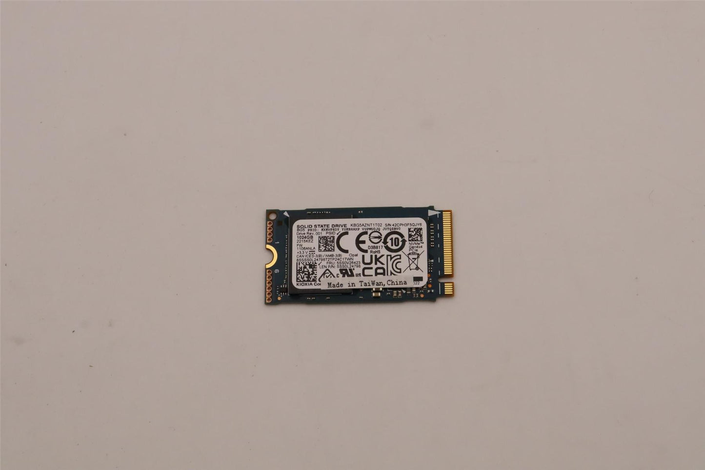 Lenovo ThinkPad L13 Gen 3 X13s L14 Gen 3 Solid State Drive SSD 5SS0V26456