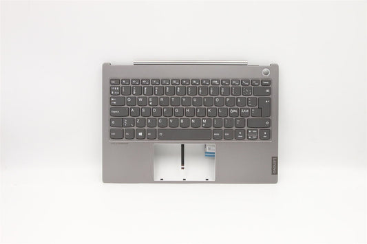 Lenovo ThinkBook 13s-IML Keyboard Palmrest Top Cover Nordic Grey 5CB0W44284