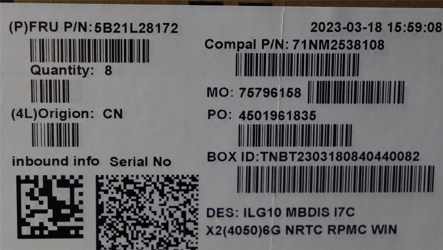 Lenovo LOQ 16IRH8 LOQ 15IRH8 Motherboard Mainboard DIS INTELI713620H 5B21L28172