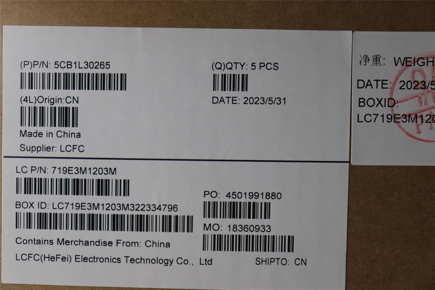 Lenovo Upper Case ASM_ITA L82XN NFP AG BL 5CB1L30265