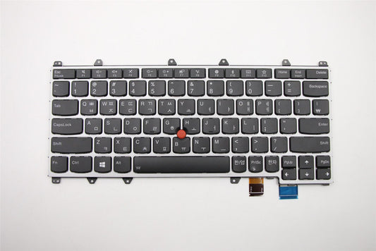 Lenovo Yoga X380 Keyboard Korean Silver Backlit 01HX131