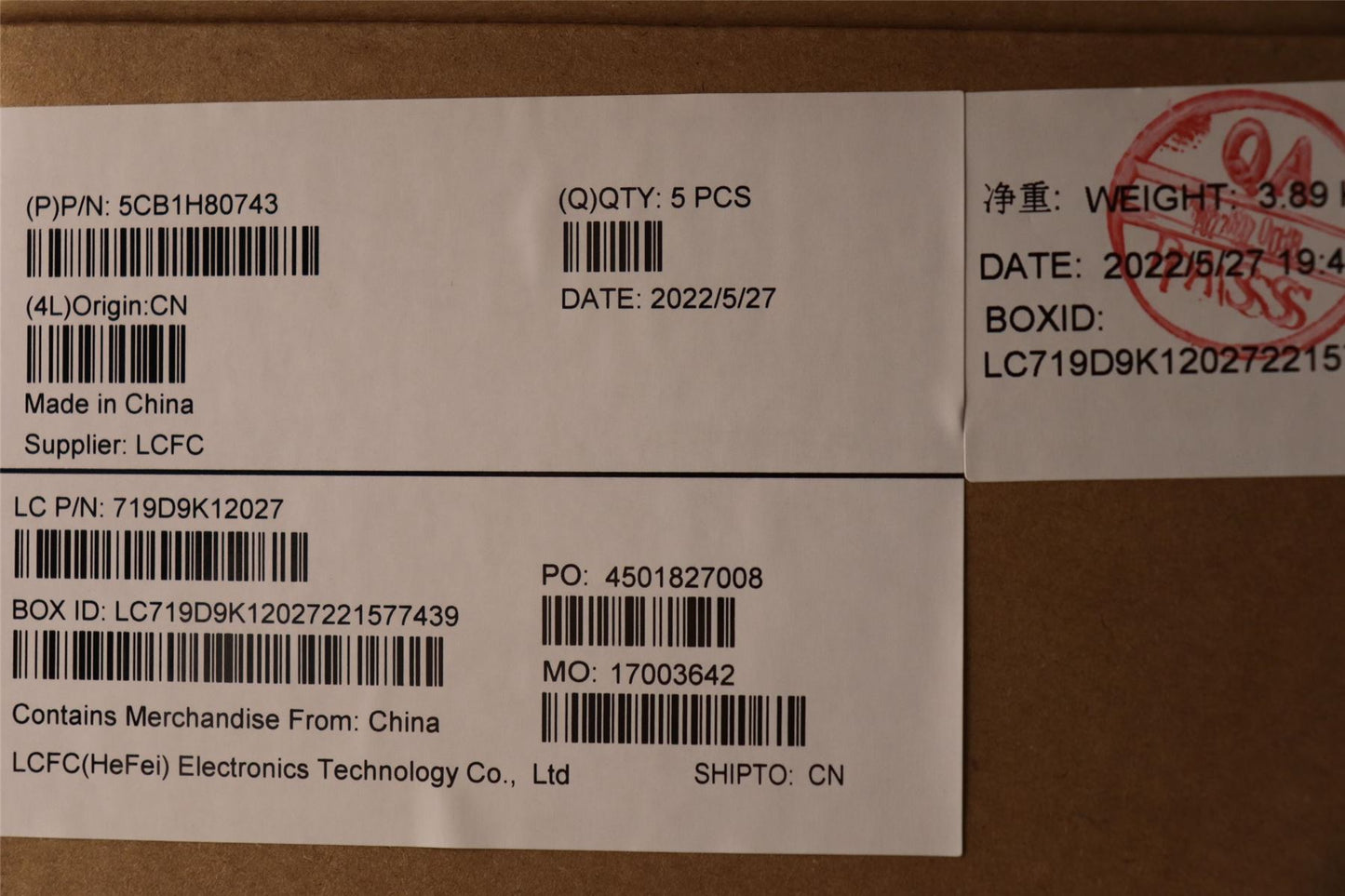 Lenovo Upper Case ASM_GRE L82RL FP AG U 5CB1H80743