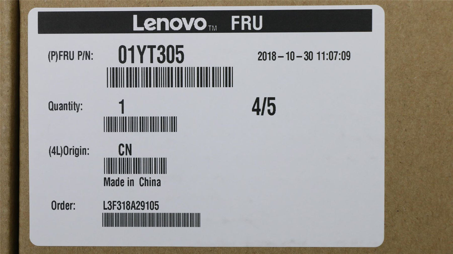 Lenovo ThinkPad T480s LCD Cover Rear Back Housing Black 01YT305