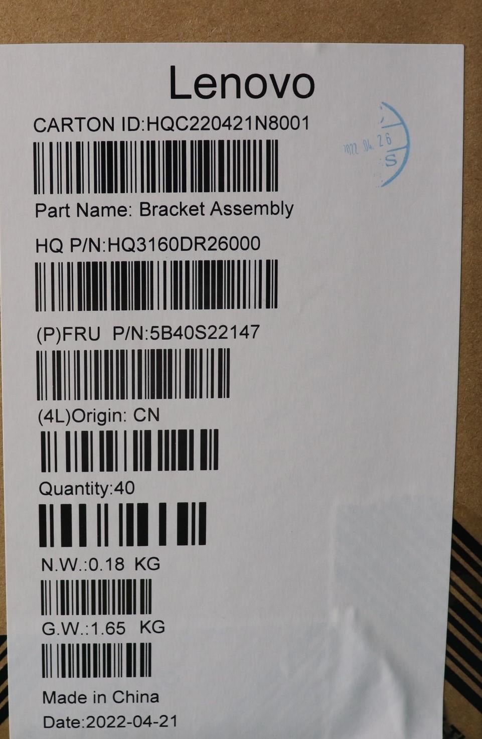 Lenovo Bracket H 82T6 Type_C 2pcs 5B40S22147