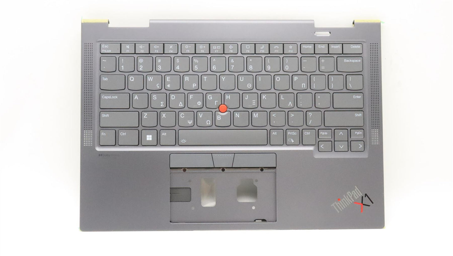 Lenovo ThinkPad X1 7th Gen Keyboard Palmrest Top Cover Greek 5M11H45736