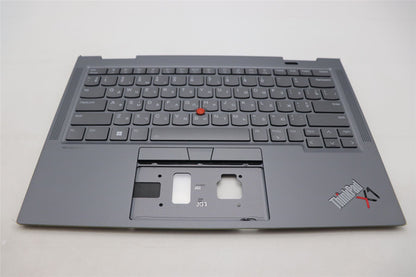 Lenovo ThinkPad X1 8th Gen Keyboard Palmrest Top Cover Ukrainian Grey 5M11H62516