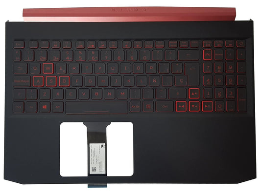 Acer Aspire Nitro AN515-43 Handauflagenabdeckung Tastatur Spanisch Schwarz 6B.Q5XN2.021