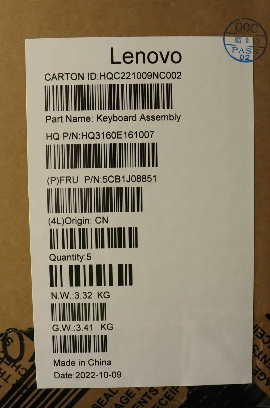 Lenovo  5CB1J08851