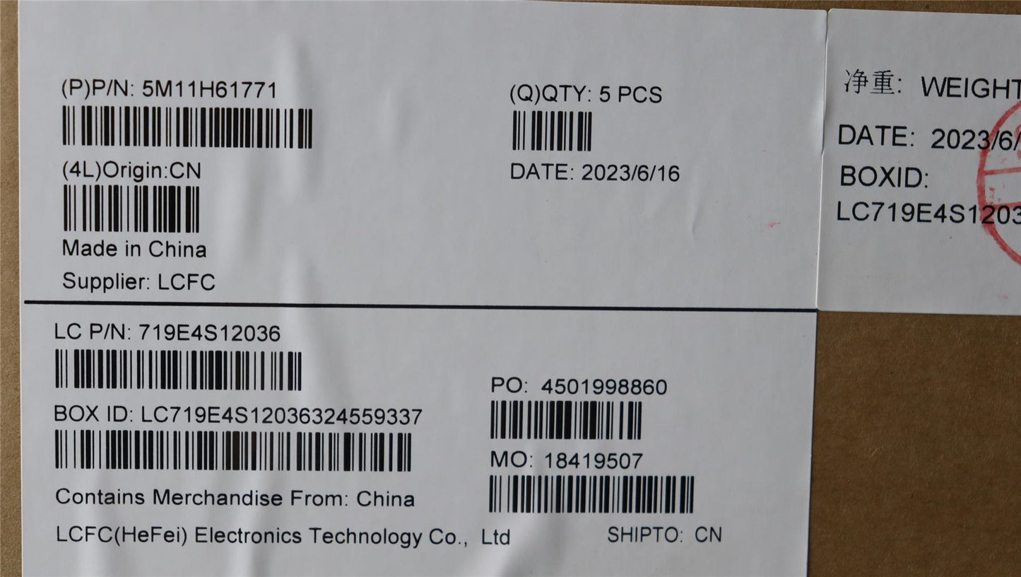 Lenovo 14e Gen3 Keyboard Palmrest Top Cover French Black 5M11H61771