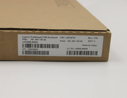 Lenovo ThinkStation P410 P510 P710 P720 P920 USB Wired Keyboard Black 00XH707