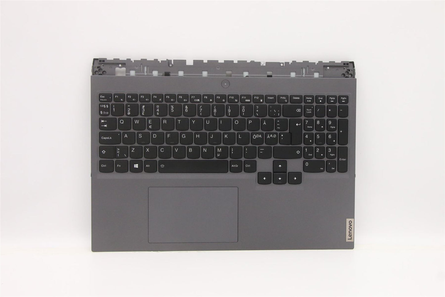 Lenovo 5 16ITH6H Palmrest Cover Touchpad Keyboard Nordic Storm Grey 5CB1D05406