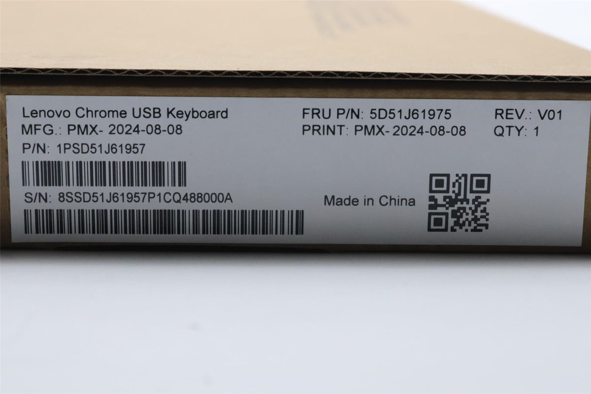 Lenovo DT_KYB Primax Chrome USB KB_Black Korean Keyboard 5D51J61975