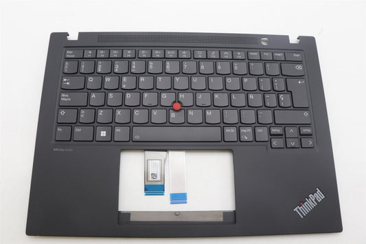 Lenovo ThinkPad T14s Gen 4 Keyboard Palmrest Top Cover Spanish Black 5M11L93064
