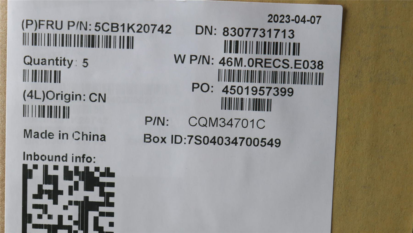 Lenovo Upper Case ASM_BUL W82XX AB BL 5CB1K20742