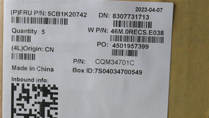 Lenovo Upper Case ASM_BUL W82XX AB BL 5CB1K20742