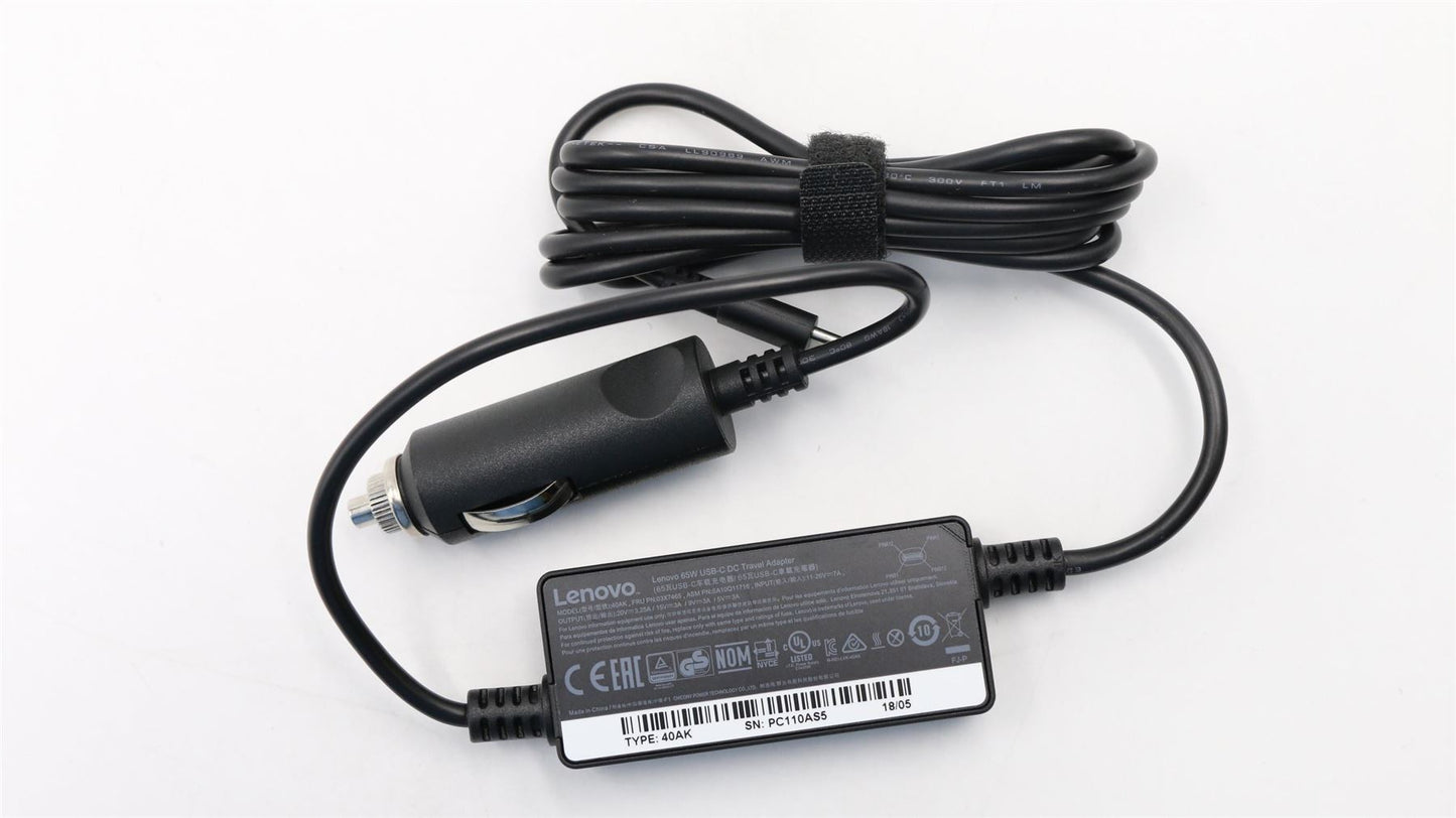 Lenovo PWR ADP_BO 65W USBC DC Travel Adapter 03X7465