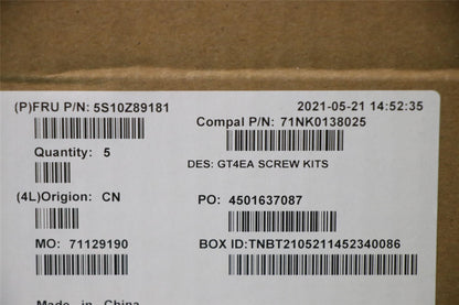 Lenovo SCREW FRU SCREW kits 5S10Z89181
