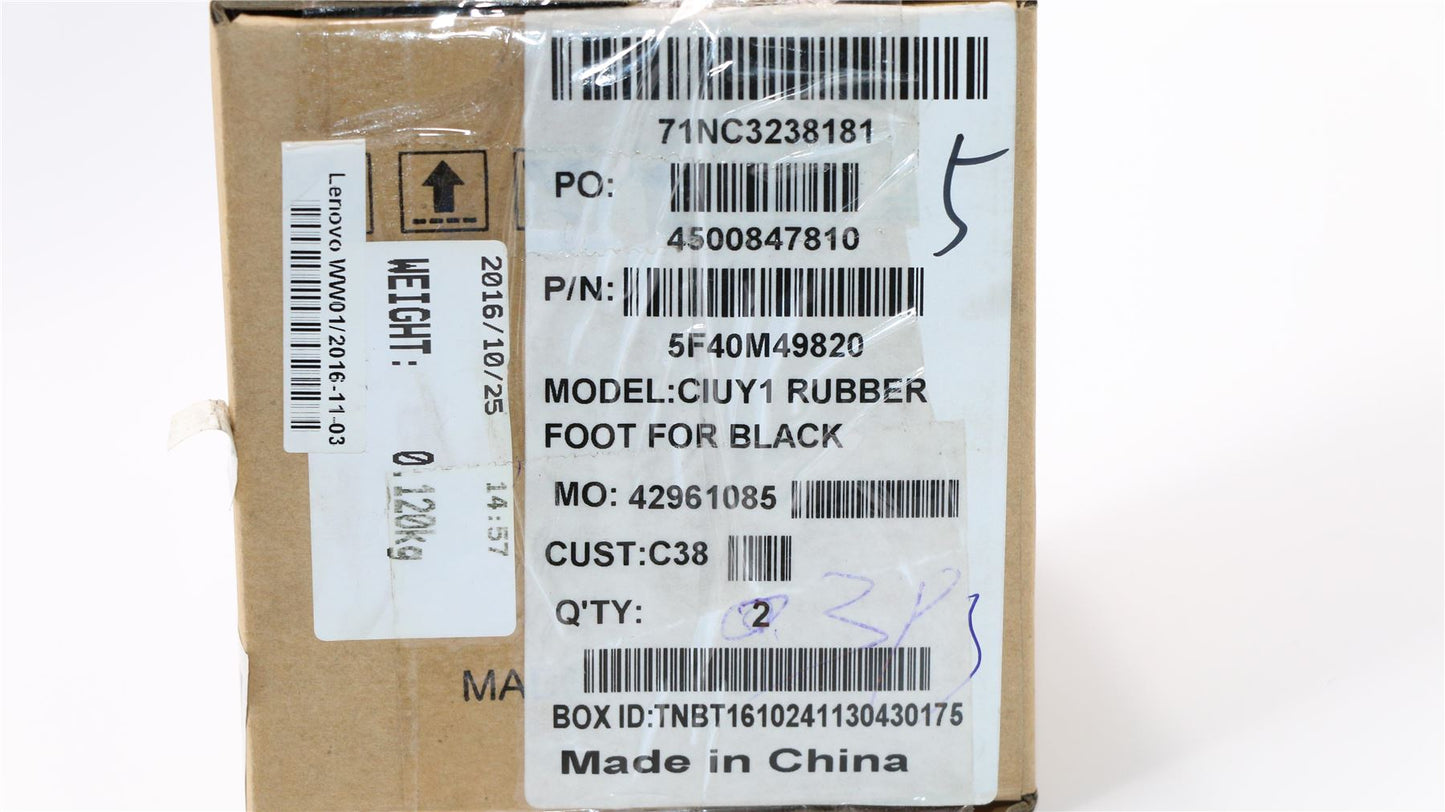 Lenovo 5F40M49820 Rubber Foot C 80VC Black