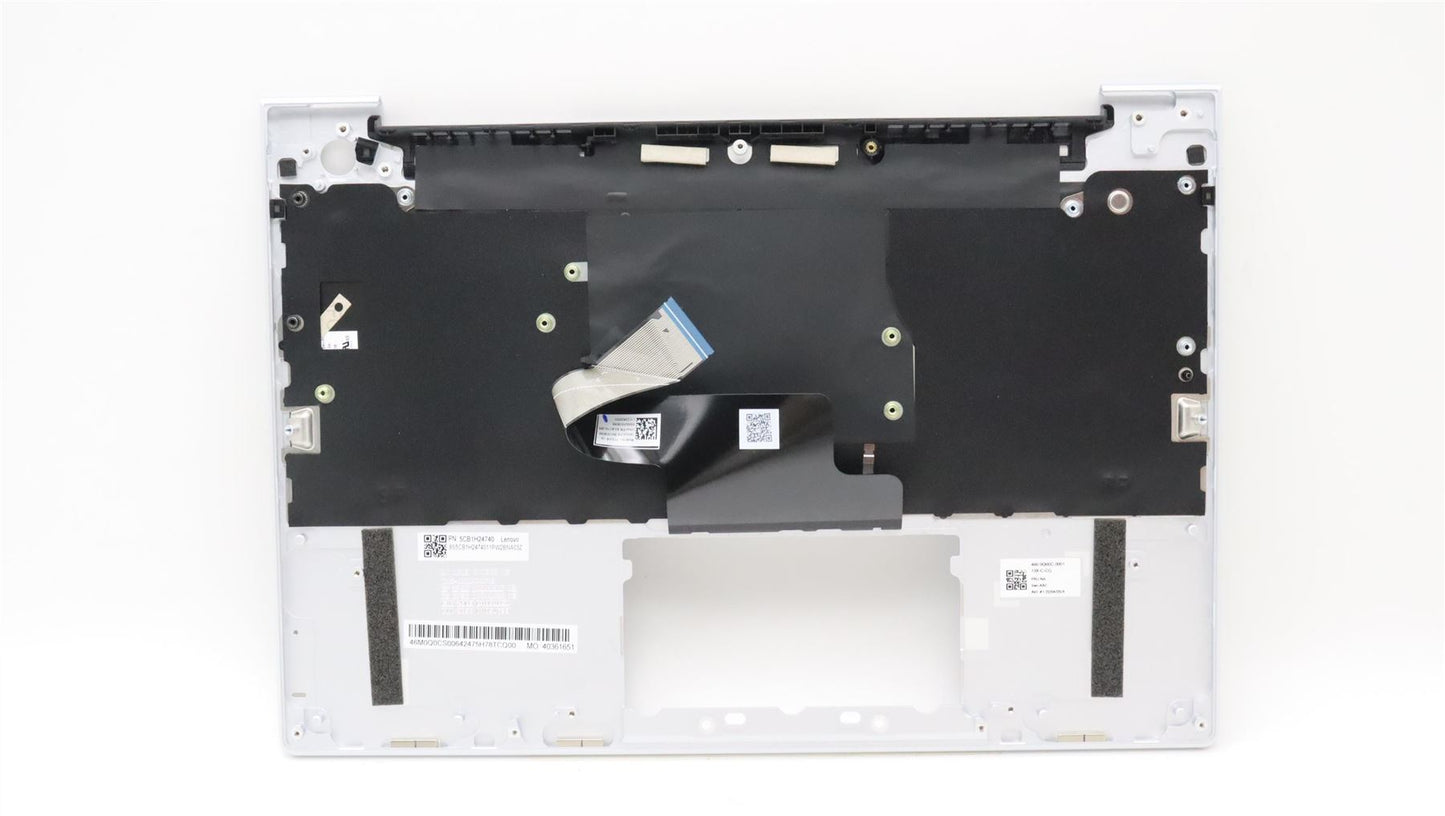 Lenovo ThinkBook 13x G2 IAP Keyboard Palmrest Top Cover UK Cloud Grey 5CB1H24740