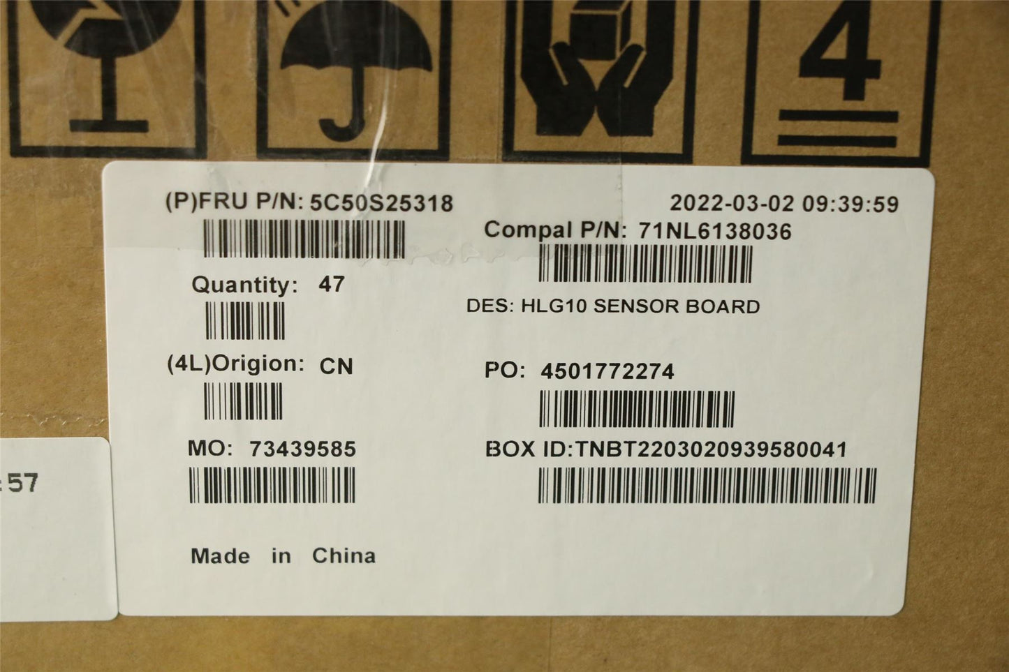 Lenovo Sensor_Board C 82S9 5C50S25318