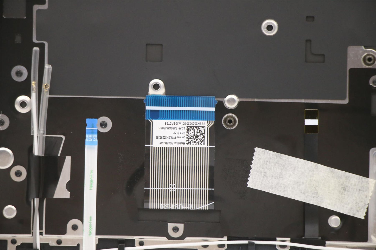 Lenovo Yoga 6-13ARE05 6-13ALC6 Keyboard Palmrest Top Cover Swiss Blue 5CB1B22403