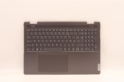 Lenovo Yoga 7 16IAP7 Palmrest Cover Touchpad Keyboard French Grey 5CB1J01920