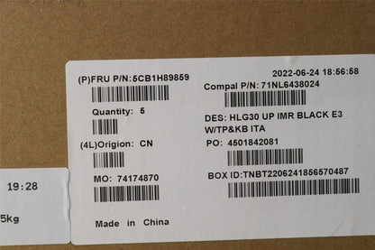 Lenovo IdeaPad 3 15IAH7 Palmrest Cover Touchpad Keyboard Italian 5CB1H89859