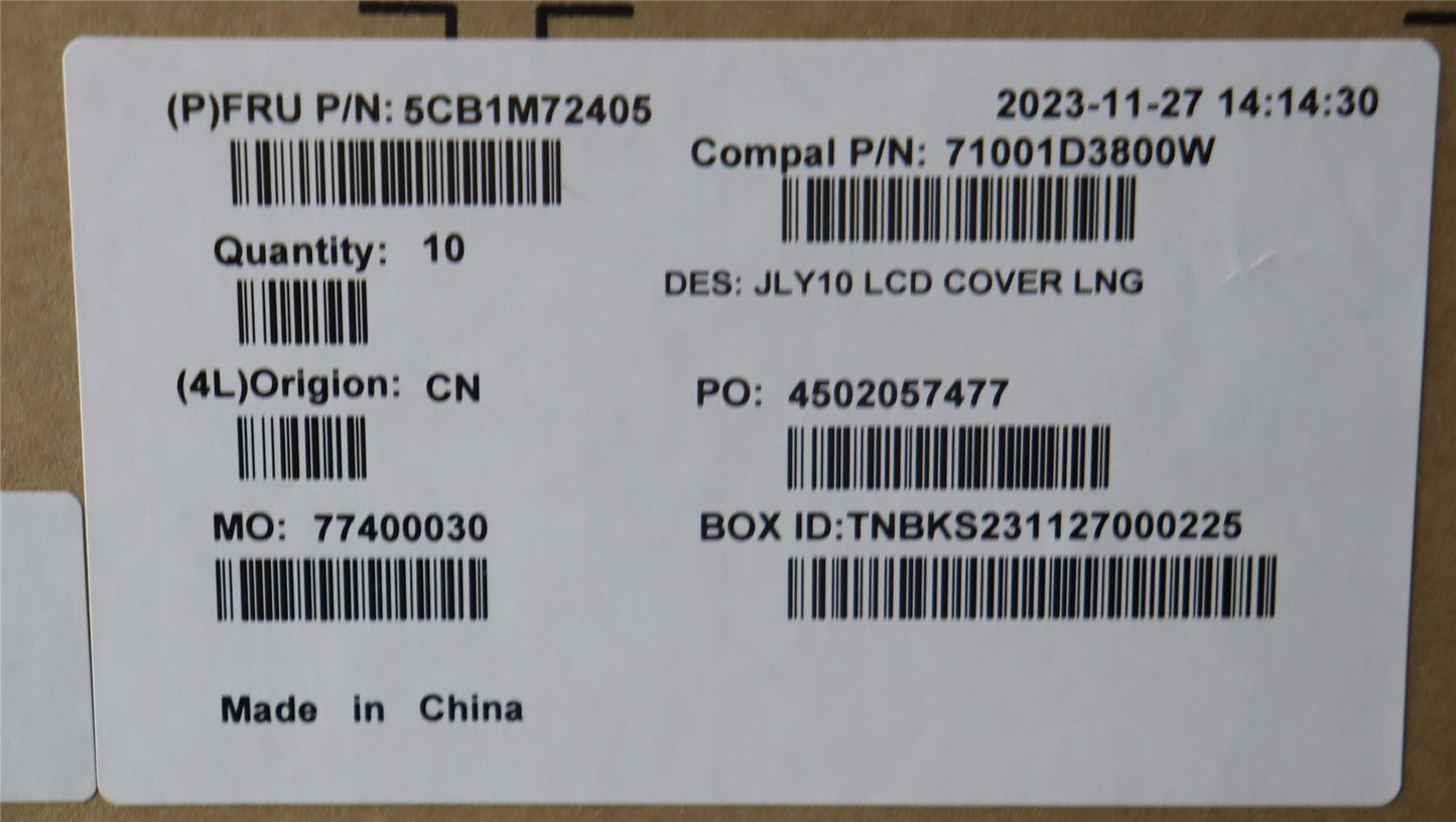 Lenovo LCD Cover C 83DG LNG 5CB1M72405