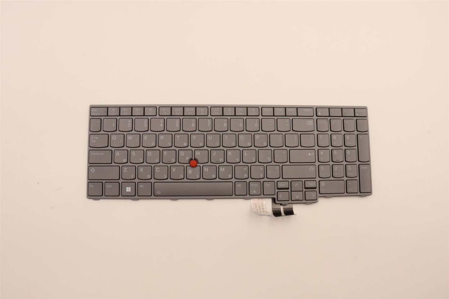 Lenovo ThinkPad P16 Gen 2 P16 Gen 1 Keyboard Hebrew Grey Backlit 5N21F39370