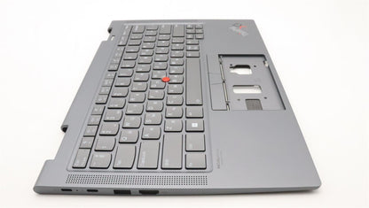 Lenovo ThinkPad X1 7th Gen Keyboard Palmrest Top Cover Ukrainian 5M11H45797