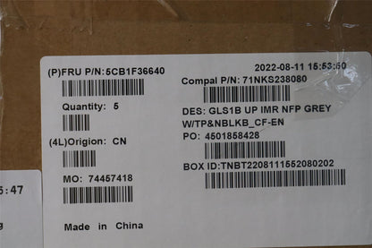 Lenovo UpperCaseASM_FRA/ENG C82R1 NFP CG 5CB1F36640