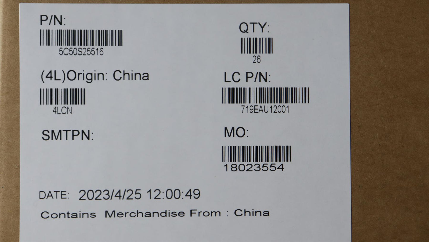 Lenovo Cardpop L 82WM USB/B 5C50S25516