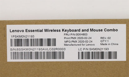 Lenovo WL KM Calliope BK TC/ENG 00XH803