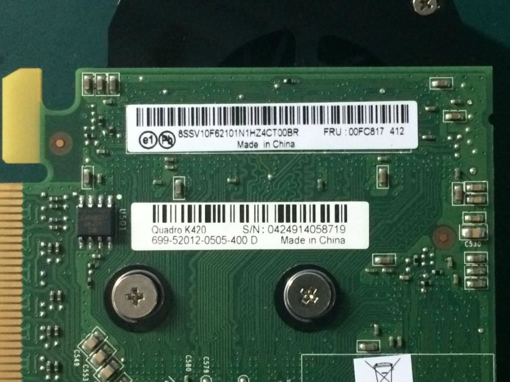 Lenovo P900 P500 P700 P300 E50-00 GPU Graphics Card 00FC817