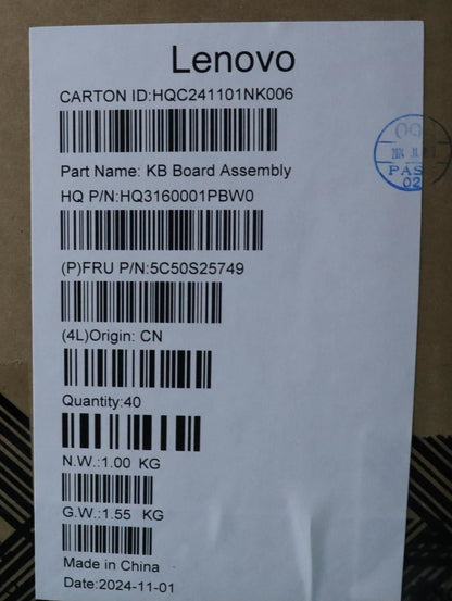Lenovo CARDPOP H 83J0_W PCB ADH ToF Board 5C50S25749